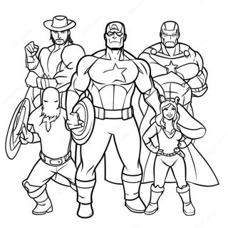 Omalovanka Avengers V Prazdninovych Kostymech 139463-70580