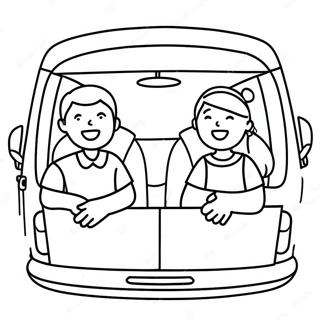 Stastna Rodina V Dodavce Omalovanka 139565-70659