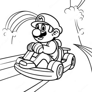 Mario Kart Omalovánky