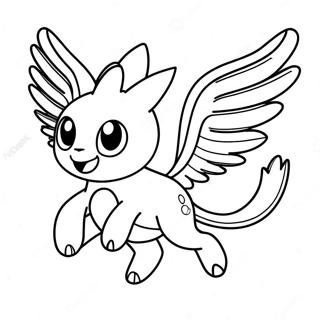 Omalovanka Letajiciho Legendarniho Pokemona 14895-3260