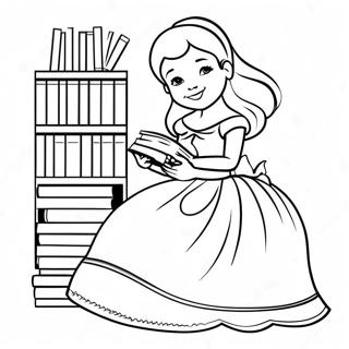 Omalovanka Kralovska Belle S Knihami 1548 1274