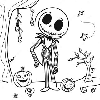 Jack Skellington V Strasidelnem Mesicnim Svetle Omalovanka 15525-3386