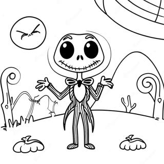 Jack Skellington V Strasidelnem Mesicnim Svetle Omalovanka 15525-3388