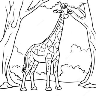 Zirafa Ji Z Stromu Omalovanka 15623-3424