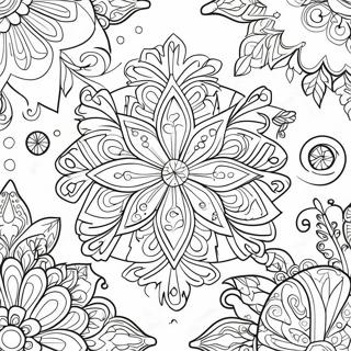 Narocny Vzor Snehove Vlocky Omalovanka 16167 3537