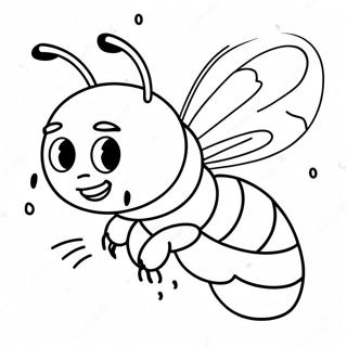 Rozzlobena Vcelka Se Zihadlem Omalovanka 16358 3582