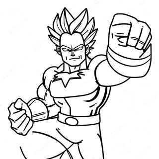 Omalovánka All Might V Hrdinské Póze Omalovánky