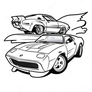 Barevne Omalovanky Sportovniho Auta Hot Wheels 17623-3851