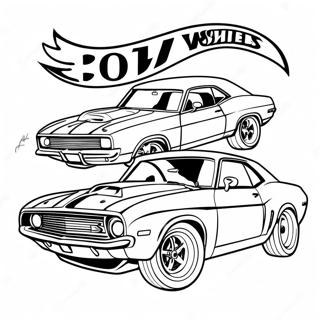 Klasicke Omalovanky Svaloveho Auta Hot Wheels 17624-3855