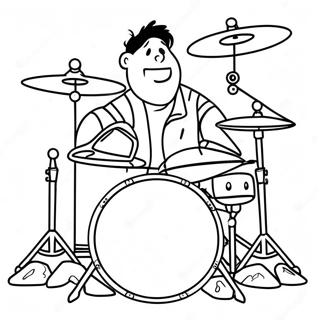 Bubenik V Rockove Kapele Omalovanka 18438-4038