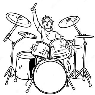 Bubenik V Rockove Kapele Omalovanka 18438-4040