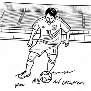 Lionel Messi Strilejici Gol Omalovanka 18717-4087