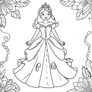 Omalovanka S Trpytivymi Princeznovskymi Saty 20738-4525