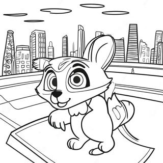 Omalovanka S Mestskou Krajinou Zootopie 20838-4549