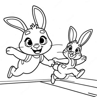 Omalovanka S Judy Hopps Pronasledujici Zlocince 20839-4554