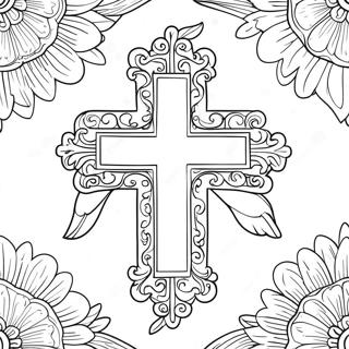 Elegantni Kriz S Holubickami Omalovanka 20918-4574