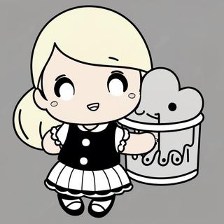 Roztomila Gacha Life Divka Omalovanka 22492-4906