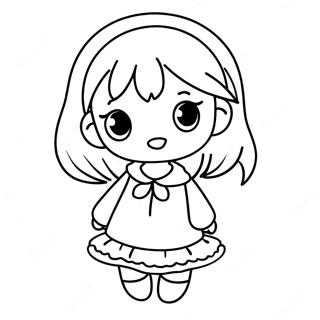 Roztomila Gacha Life Divka Omalovanka 22492-4907