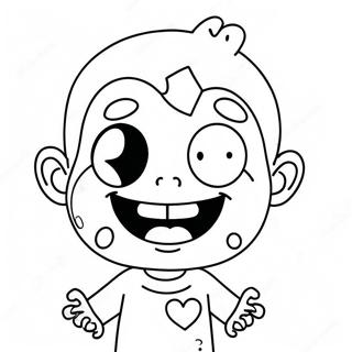 Roztomily Zombie S Velkym Usmevem Omalovanka 22940-5002