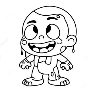 Roztomily Zombie S Velkym Usmevem Omalovanka 22940-5003