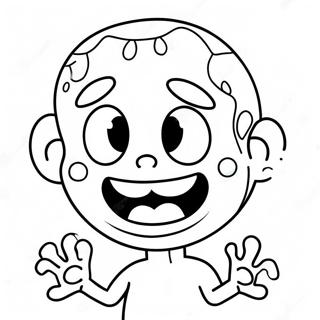 Roztomily Zombie S Velkym Usmevem Omalovanka 22940-5004