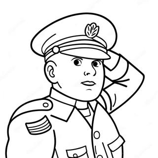 Hrdinsky Vojak Salutujici Omalovanka 23794-5192