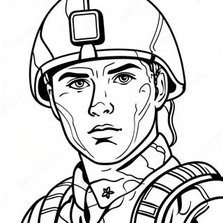 Vojak V Maskovaci Uniforme Omalovanka 23795 5194