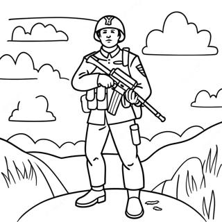 Nebojacny Vojak Na Hlidce Omalovanka 23796-5198