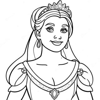 Fiona Jako Princezna Omalovánka Omalovánky