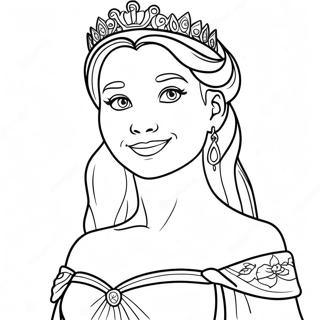 Fiona Jako Princezna Omalovánka Omalovánky