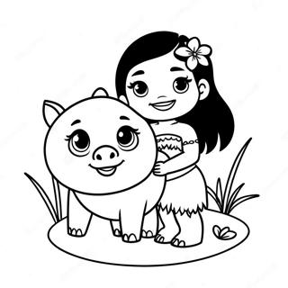 Omalovanka Moana A Prase Pua 2453-1690