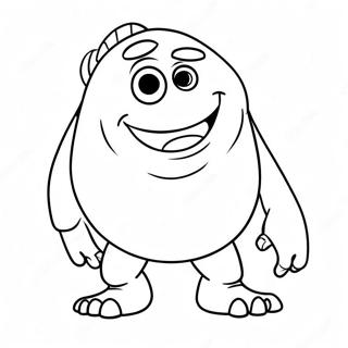 Mike Wazowski S Velkym Usmevem Omalovanky 25077-5464