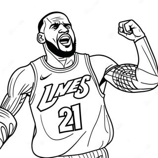 Lebron James V Akci Omalovanka 28308-6158