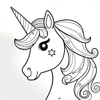 Elegantni Jednorozec S Trpytivou Hrivou Na Omalovance 290-50