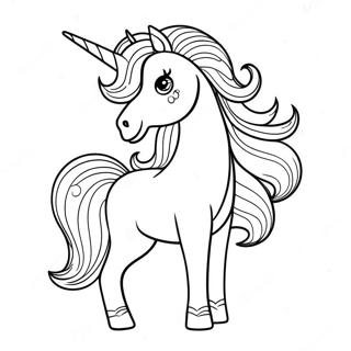 Elegantni Jednorozec S Trpytivou Hrivou Na Omalovance 290 52