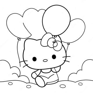 Omalovanka Hello Kitty S Balonky 2921-1414