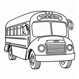 Školní Autobus Omalovánky