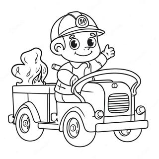 Roztomily Hasic Ridici Hasicske Auto Omalovanka 30300-6604