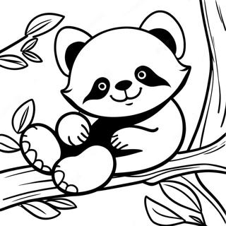 Spici Cervena Panda Spici Na Vetvi Omalovanka 30728-6707