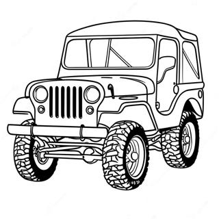 Klasicky Jeep Na Off Road Omalovanka 30812-6714