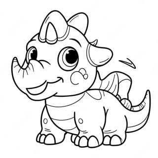 Triceratops Omalovánky