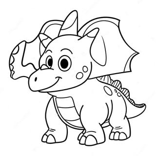 Kresleny Triceratops Hrajici Si Omalovanka 32285-7037