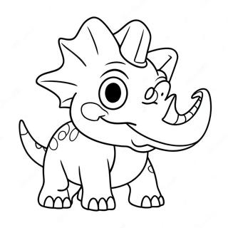 Kresleny Triceratops Hrajici Si Omalovanka 32285-7038