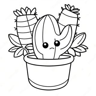 Roztomile Kreslene Sukulentni Rostliny Omalovanka 32374-7060