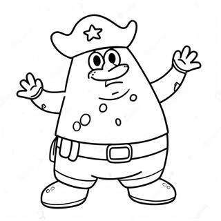 Patrick Hvezdice V Piratskem Kostymu Omalovanka 32461-7080