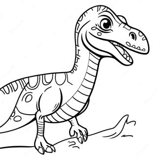 Barevny Velociraptor Rvouci Omalovanka 32632-7116