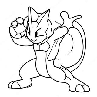 Mewtwo V Bojove Pozici Omalovanka 33073-7214