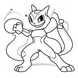 Mewtwo V Bojove Pozici Omalovanka 33073-7215