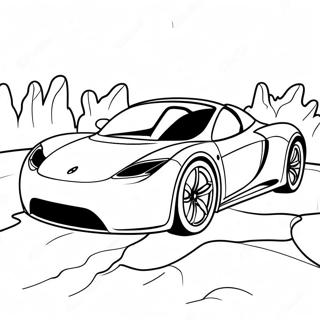 Omalovanka Tesla Roadster Sportovni Auto 35793 7830