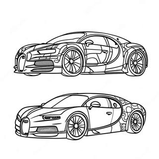 Omalovanka Elegantniho Bugatti Chiron 36055-7882